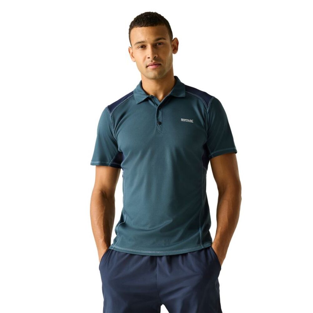 Regatta Mens Virda Logo Polo Shirt / Night Sky